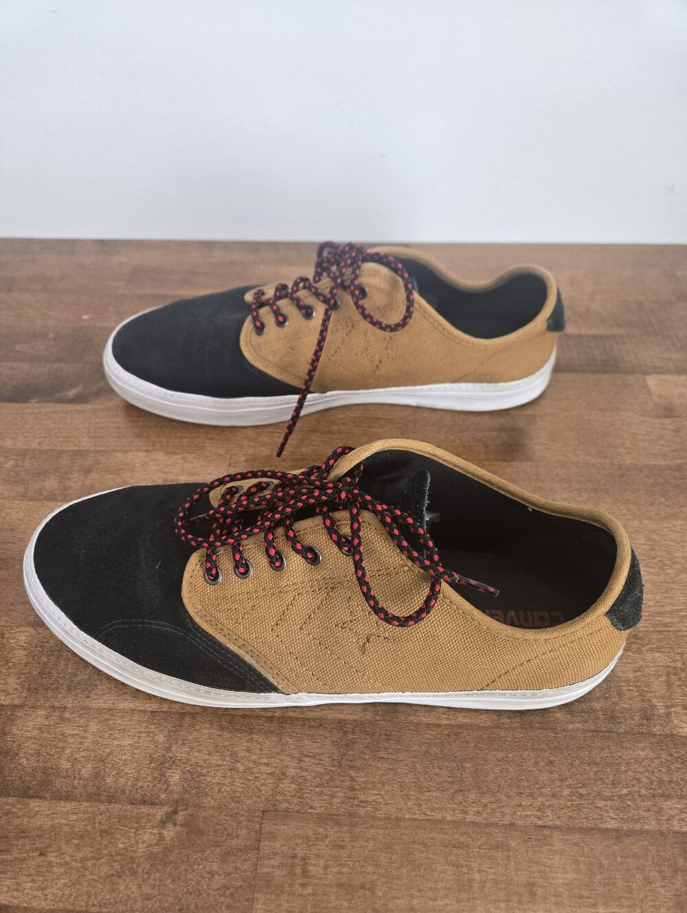 Converse Cons Zakim Low Sneakers Black Tan Canvas Lace Up Shoes Men’s 11.5 /W13 - Picture 3 of 6